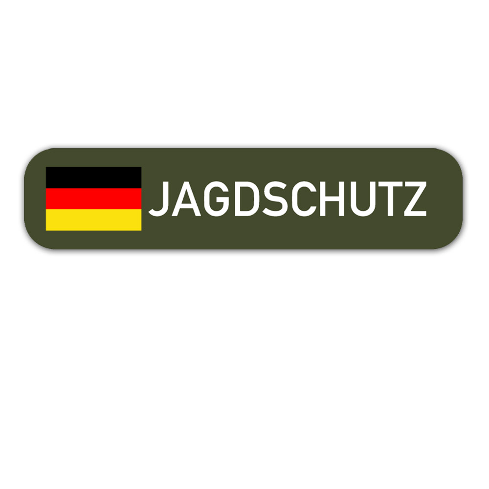 Jagdschutz forester hunter wild area plot high seat deer 13 x 3cm A5866