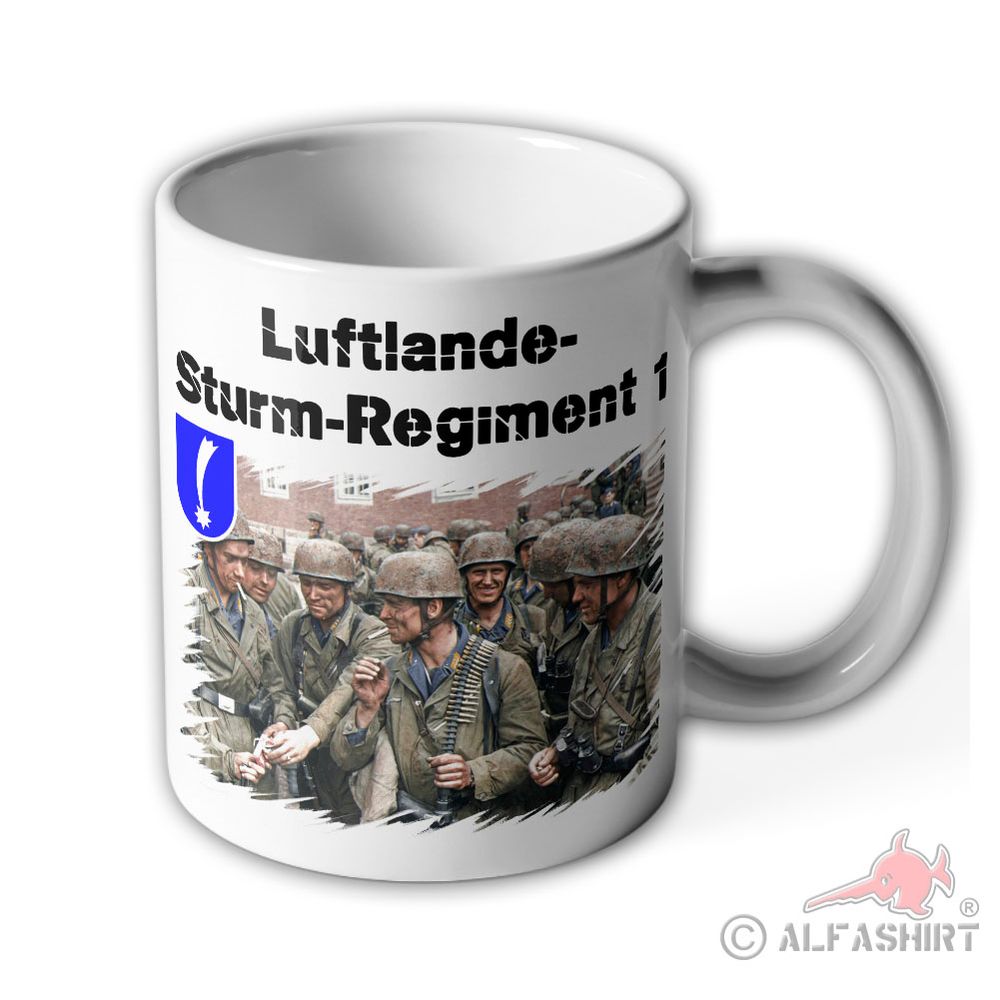 Tasse Luftlande-Sturm Regiment 1 deutsche Fallschirmjäger Blauer Komet #40614