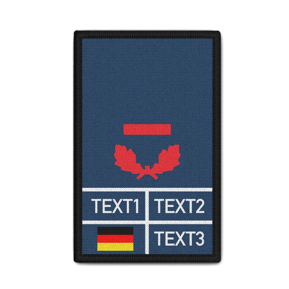 Rank Patch 9,8x6cm personalisierbar Feuerwehrmannanwärter Freiwillige Feuerwehr FF Niedersachsen NI #46748