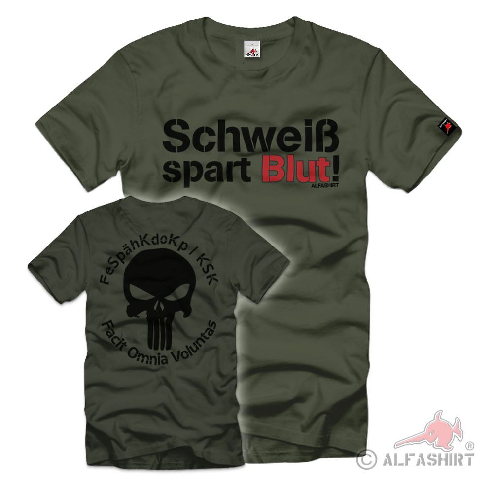 FeSpähKdoKp KSK Facit Omnia Voluntas Bundeswehr T Shirt #35420