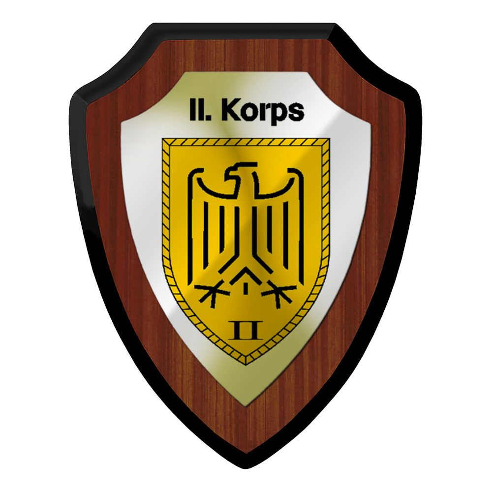 II Korps BW Heer Ulm Kompanie Einheit Militär Abzeichen Wappenschild #19975