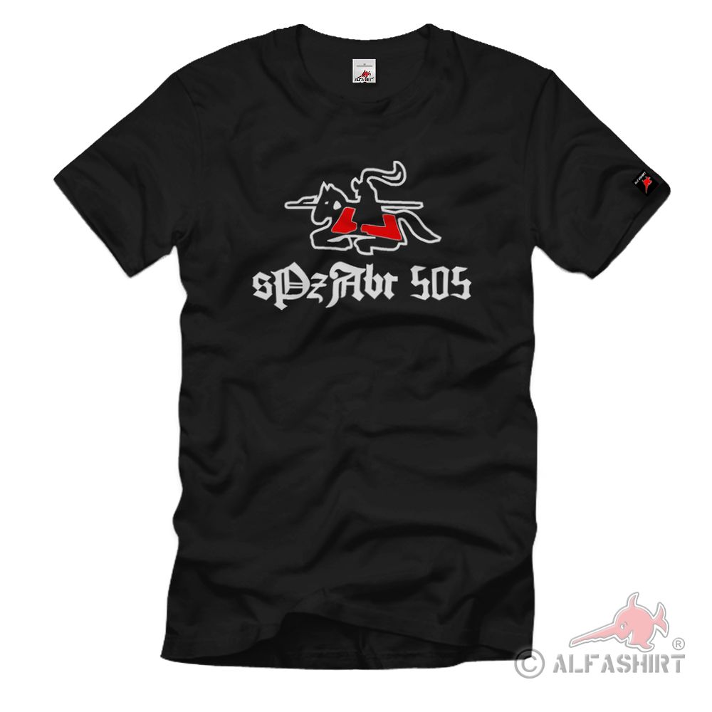 sPzAbt 505 Heavy Panzer Department WH Coat of Arms Tiger Panzer Reiter - T Shirt # 1293