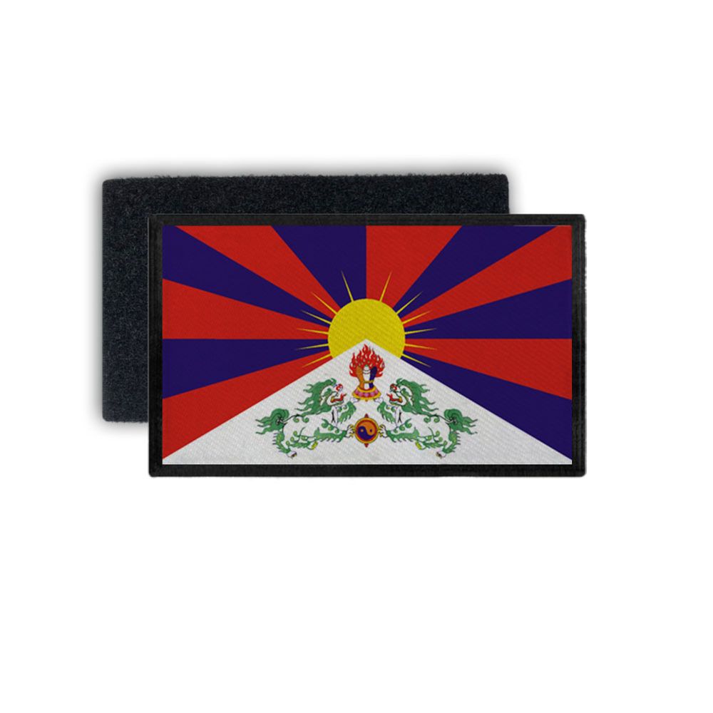 Patch Tibet Fahne Flagge Abzeichen Freiheit Dalai Lama Himalaya7,5x4,5cm #33854