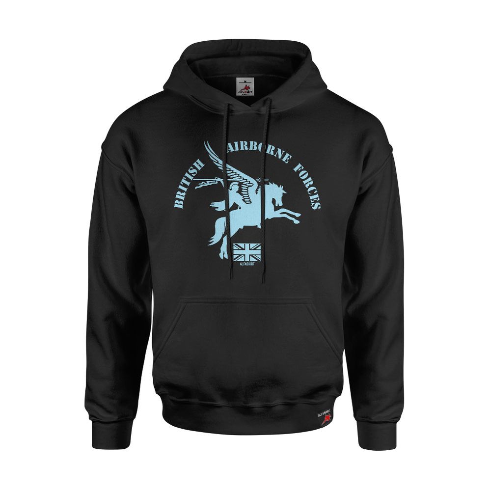 Hoodie British Airborne Forces Pegasus Parachute Regiment WW2 Logo Army #19038