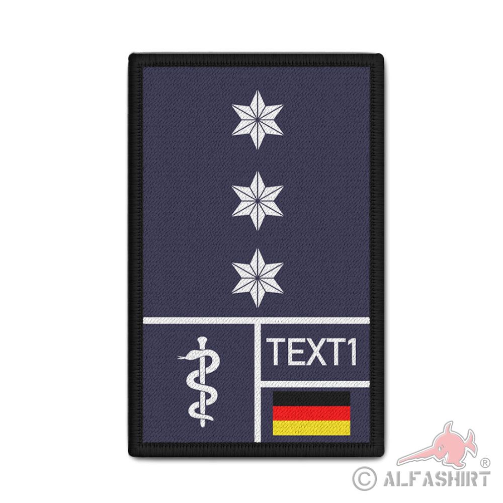 Rank Patch 9,8x6cm PHK Blutgruppe A11Polizeihauptkommissar Polizei #44062