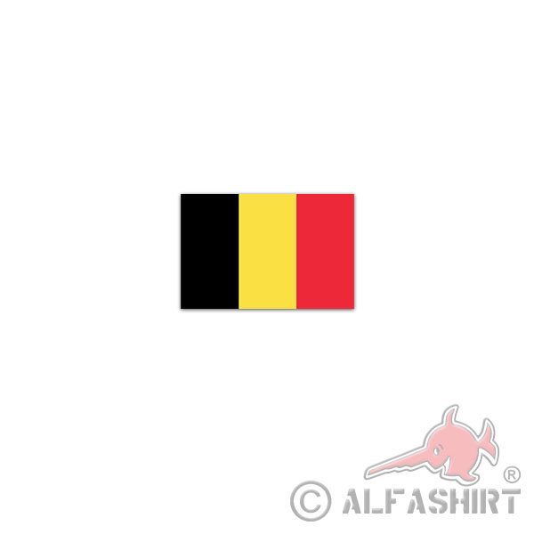 Sticker Belgium Flag Kingdom Western Europe Brussels 11x7cm A2932
