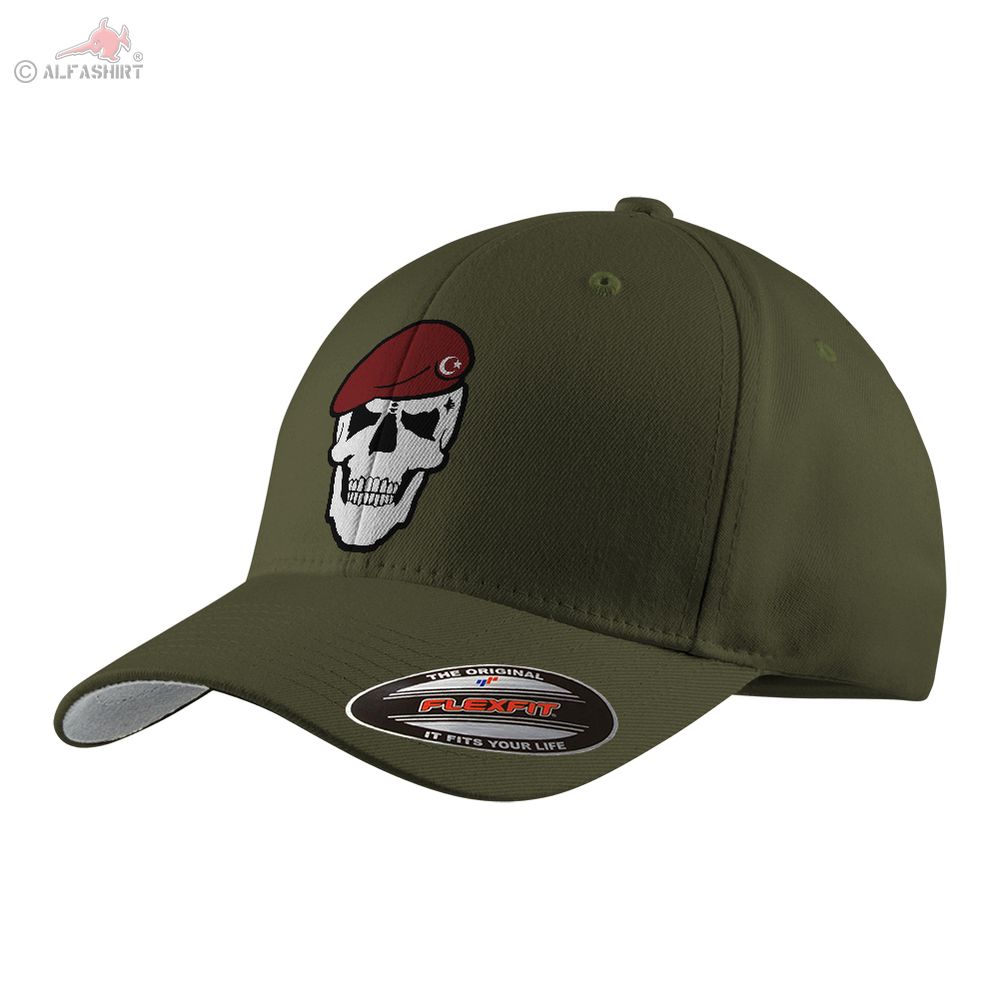 Flexfit Bordo Bereli Cap Military Turkey Soldier Skull Beret MAK#40201