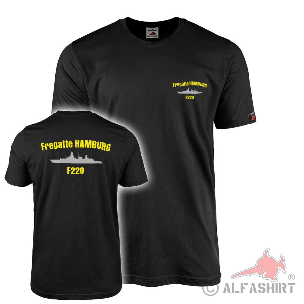T-shirt frigate Hamburg F220 class 124 Sachsen warship class #42346