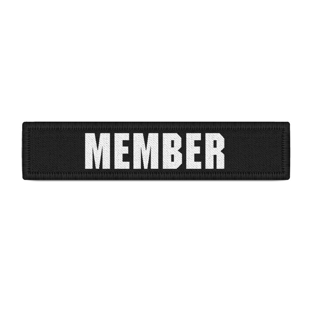 Namenspatch Member Mitglied Bar Wachschutz Geldwäsche MC Kutte Uniform #31264