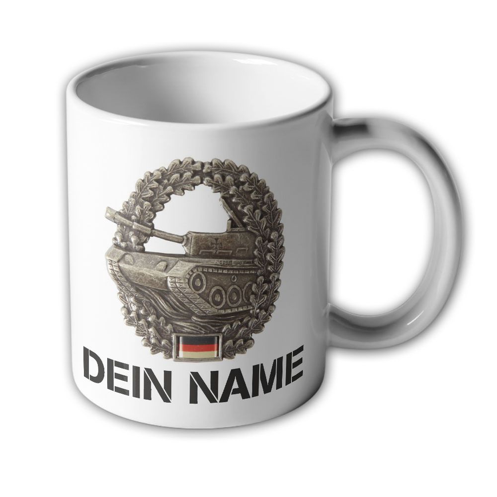 Tasse Panzer Abzeichen Personalisiert #35560
