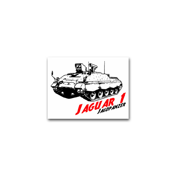 Sticker Jaguar 1 Jagdpanzer rocket launcher army tank unit 9x7cm A2184