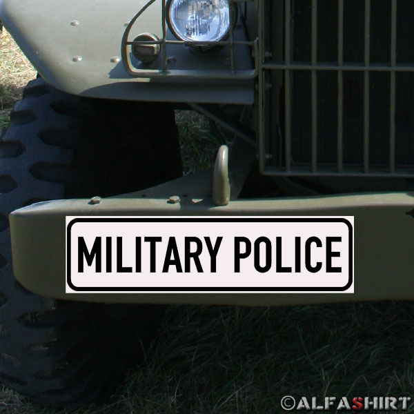 Magnetschild MILITARY POLICE MP Feldjäger Militär Polizei Militärauto #A4088