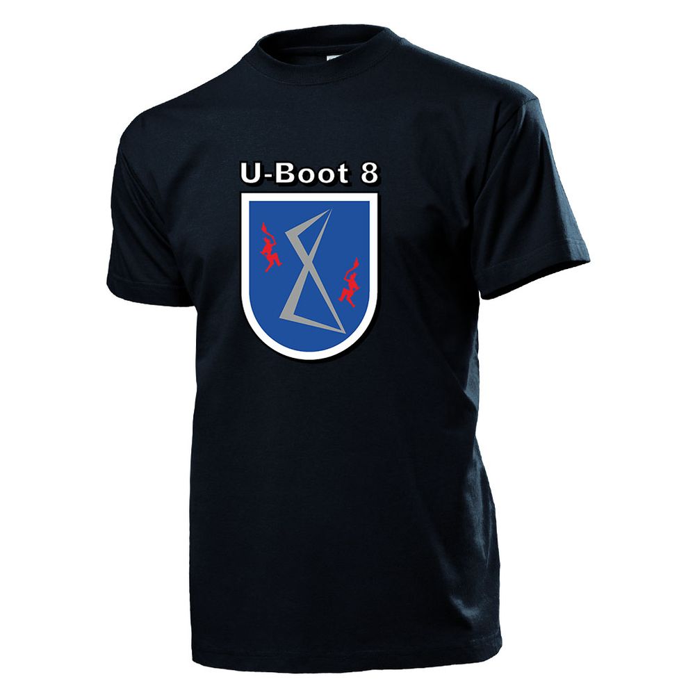 U-Boot 8 - Bundesmarine Deutschland Unterseeboot Typ 205 hatte - T Shirt #11523