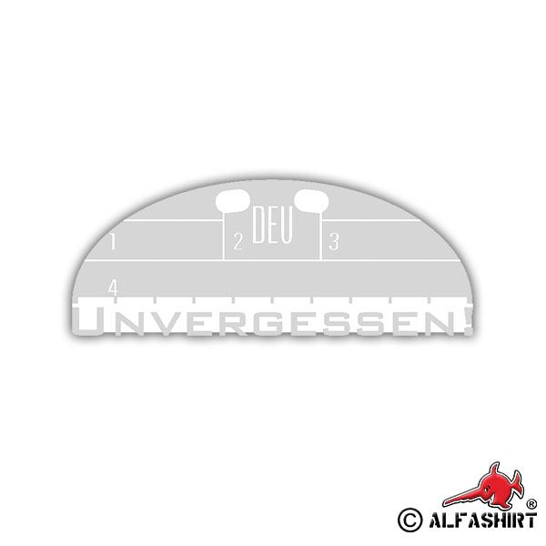 Sticker Unforgotten Commemorate Soldier Solidarity 7x3cm A1674