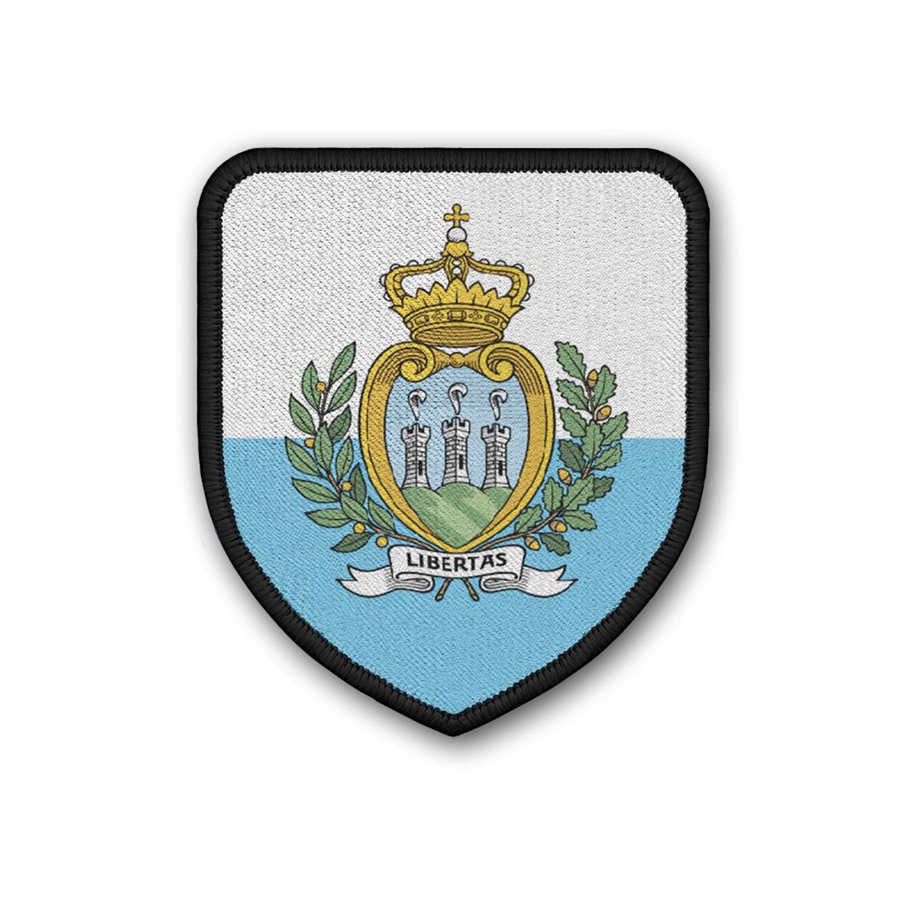 Patch Flagge von San-Marino Flagge Wappen Zeichen Land Nation Aufnäher #21388