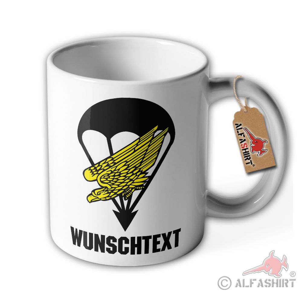 Tasse Fallschirmjäger Adler Personalisiert Fallschirm Bundeswehr #36367