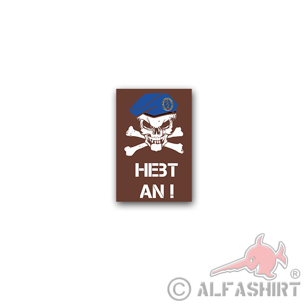 Sticker Medic BW Beret Skull BW Sani Lifts To 5x7cm A2920