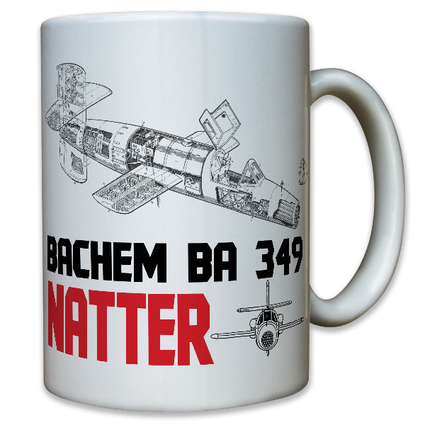 Bachem BA 349 Natter Luftwaffe Flugzeug Rakete Senkrechtstart - Tasse #9211 t