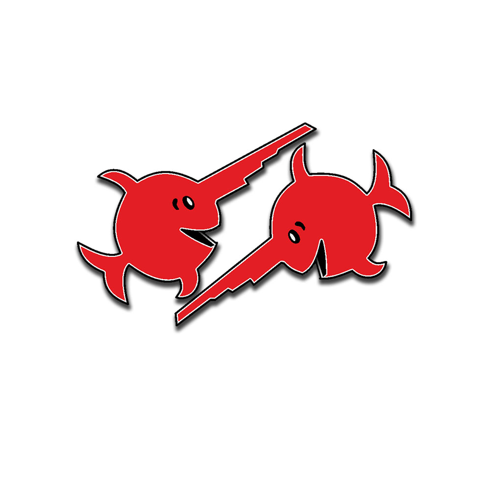 U96 tower Maling Marine submarine mascot sticker VII C each 2.5x1.5cmA5562