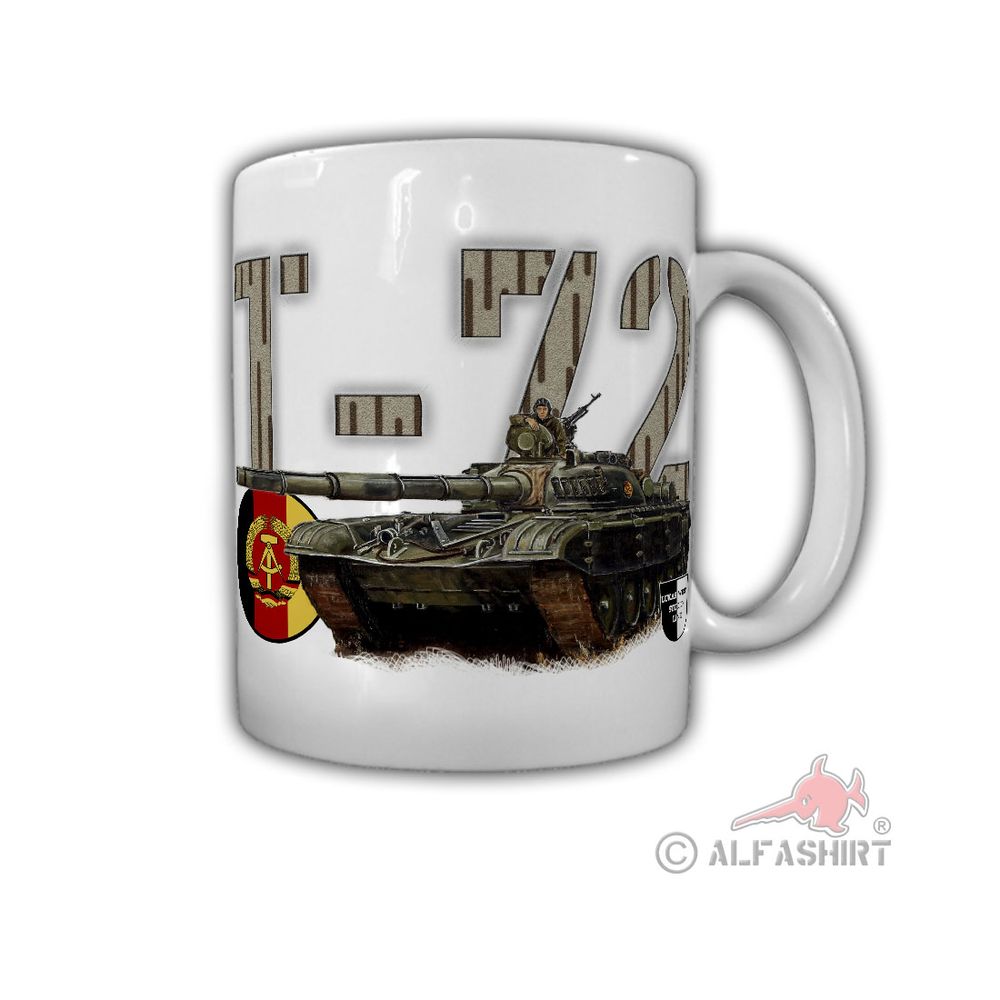 Tasse Lukas Wirp NVA T-72 Panzer DDR Gemälde Nationale Volksarmee  #26853