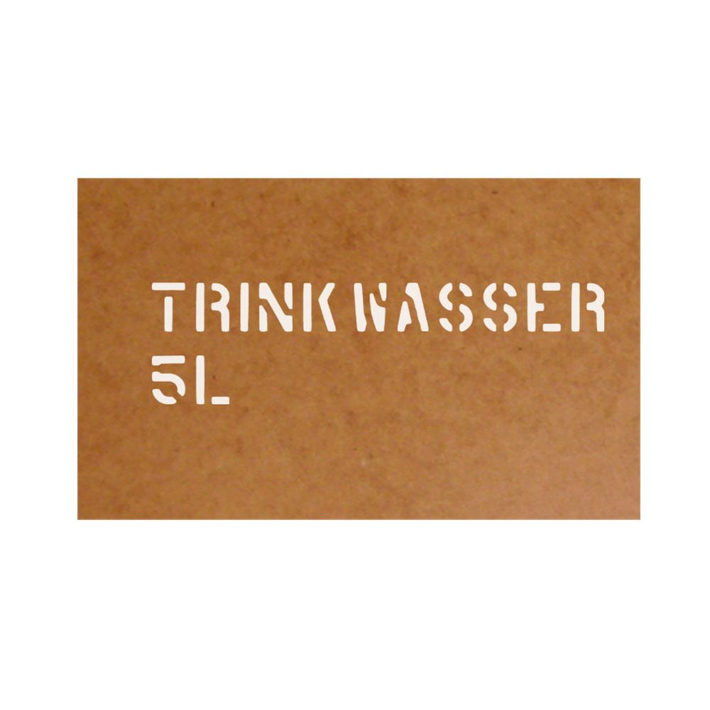 Oil cardboard painting stencil stencil 5L for water 21.2x6.5cm #43987