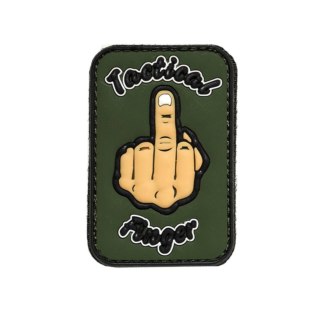 Tactical Finger Stinkefinger Alfashirt 3D PVC Patch Aufnäher 6 x 4 cm #26726