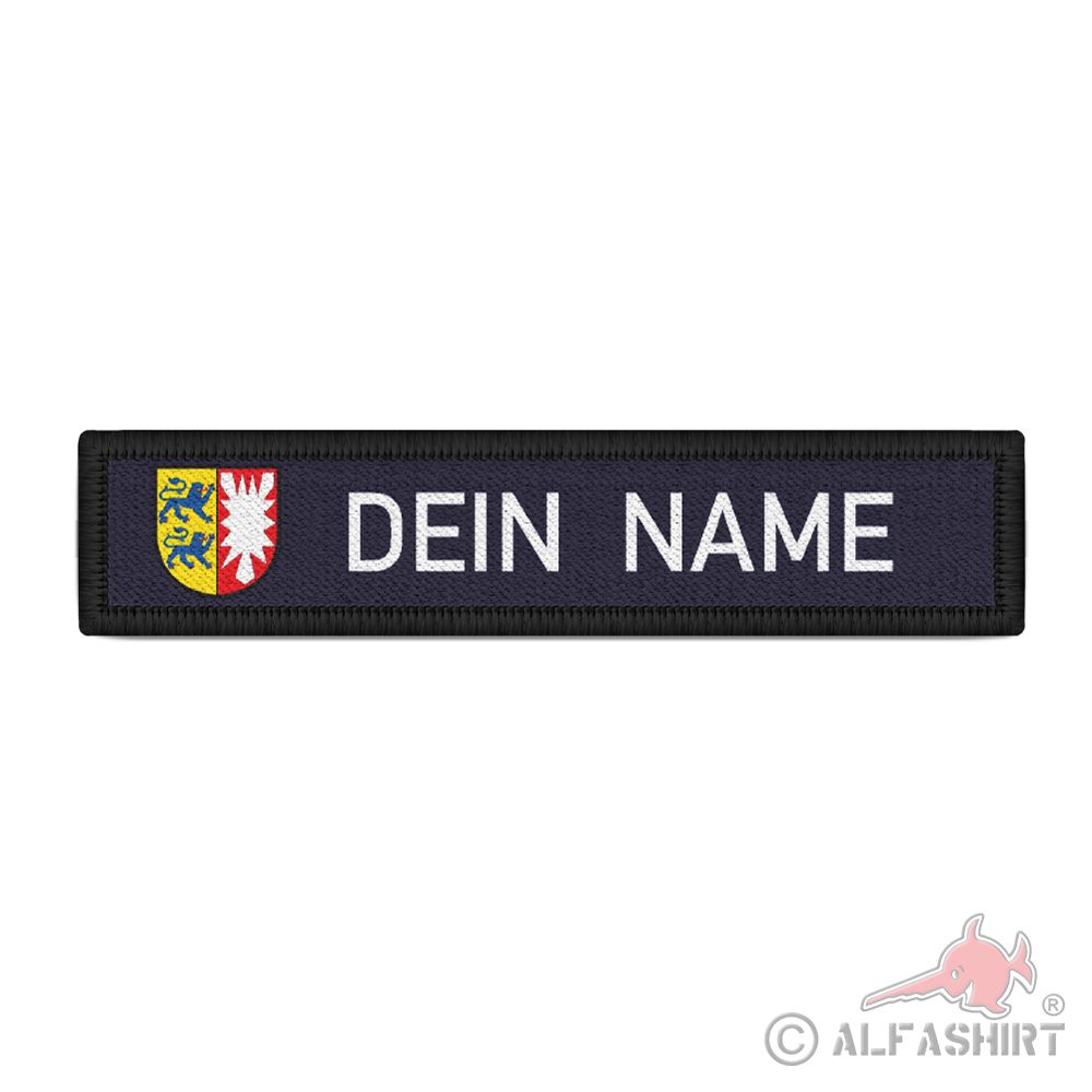 Schleswig Holstein Namen-Schild Patch Musterstadt Feuerwehr Bundeswehr #40895