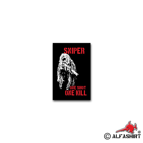 Sniper Sniper One shot one kill Army 5x7cm # A2258