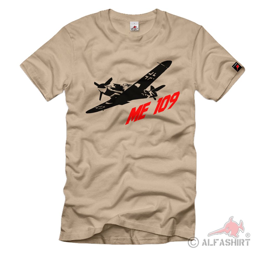 Me 109 fighter aircraft Luftwaffe fighter-bomber night fighter low-wing aircraft - T Shirt # 752