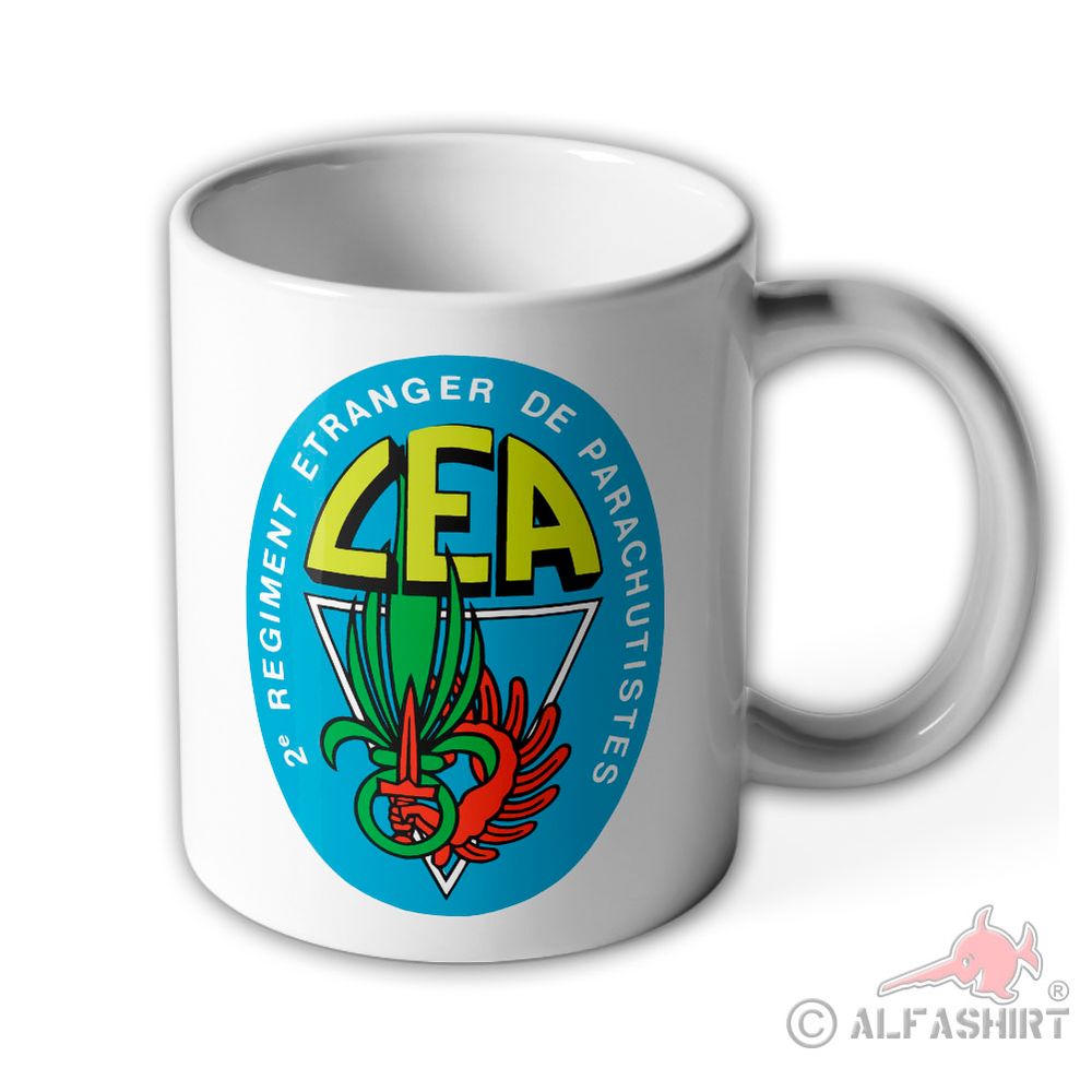 Tasse 2e régiment étranger de parachutistes CEA Legion Rep #39656