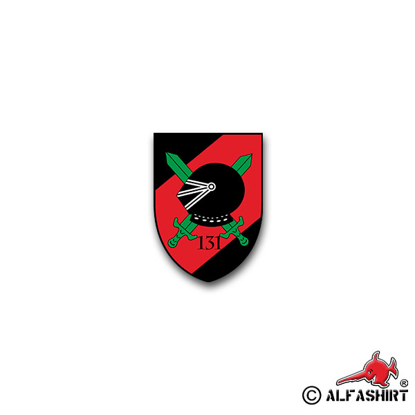 Sticker PzGrenBtl 131 Tank Grenadier Leo BW Coat of Arms 7x5cm A1372
