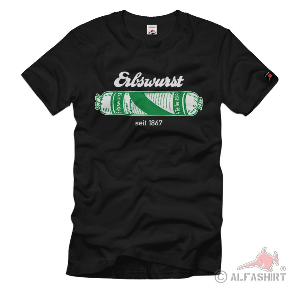 Erbswurst grün online preppers Outdoor Nahrung Erbsensuppe T-Shirt#36784