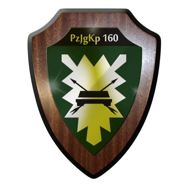 Wappenschild -PzJgKp Panzerjägerkompanie 160 Heer Bundeswehr Bund Bw #9278