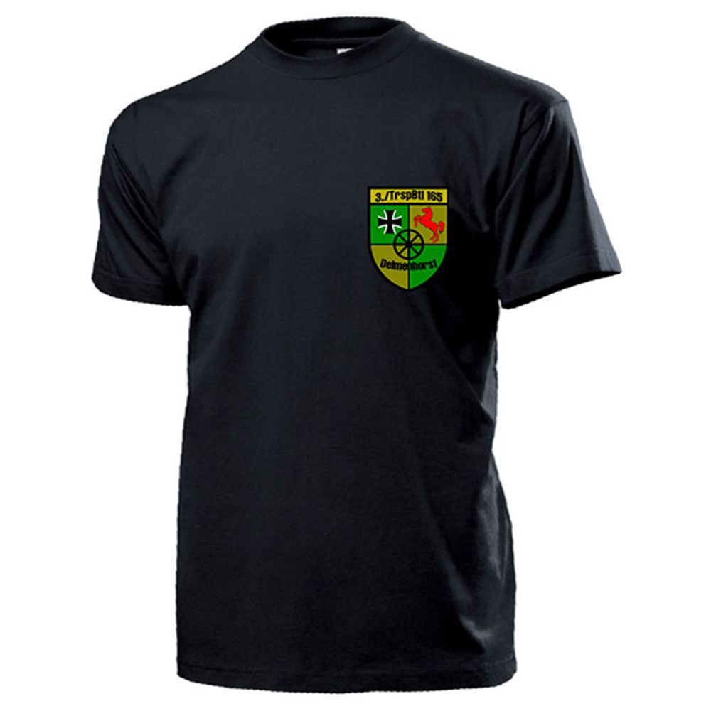 3 TrspBtl 165 Transport Battalion Bundeswehr Crest Delmenhorst - T Shirt # 17748