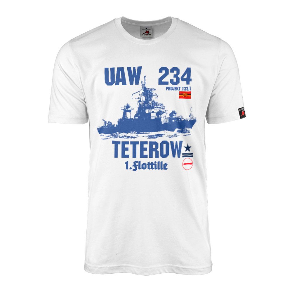 UAW 234 TETEROW Volksmarine Stabsmatrose Torpedo NVA Marine T-Shirt #32473
