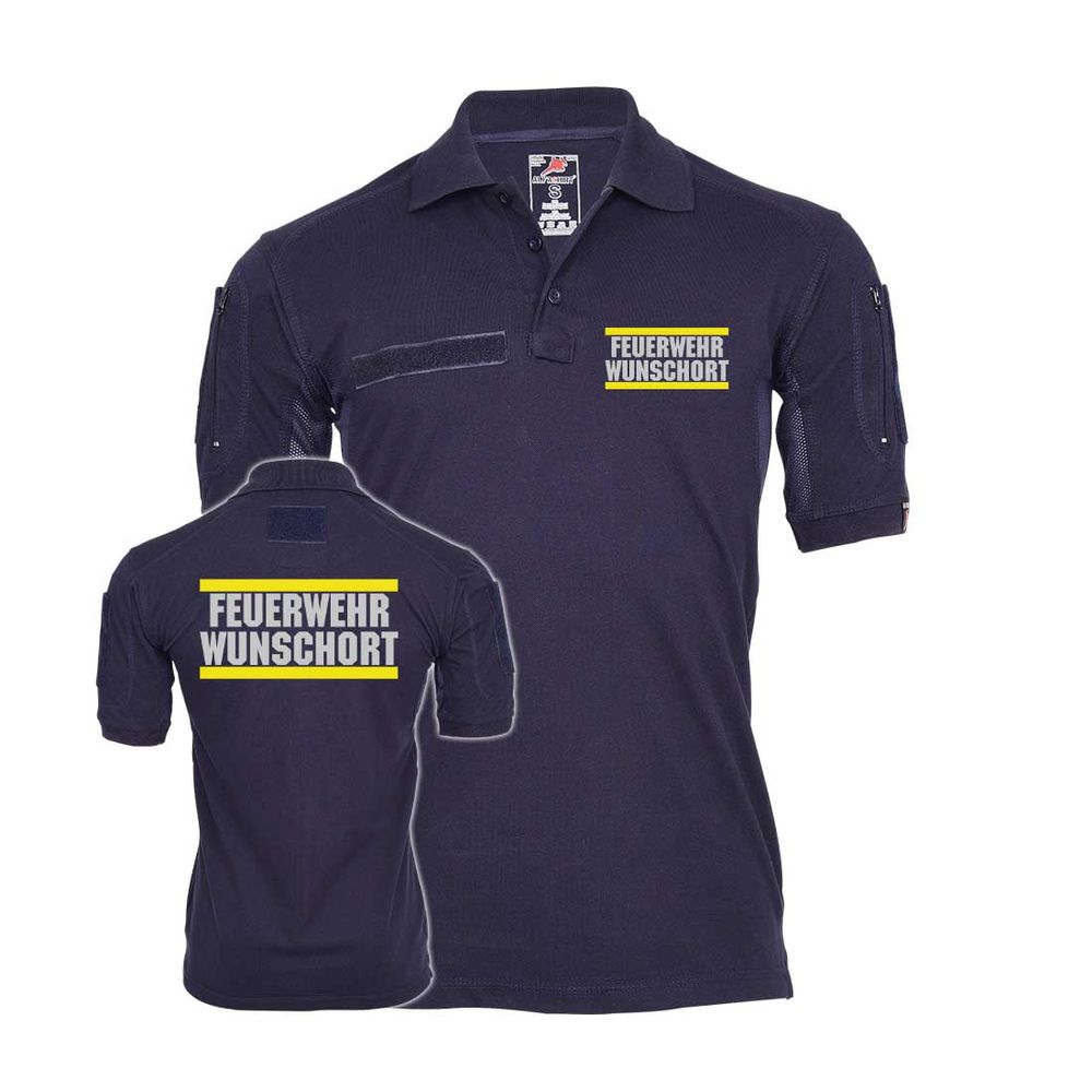 Tactical Poloshirt Feuerwehr Wunschort Einsatz Feuer Lebensretter #47097