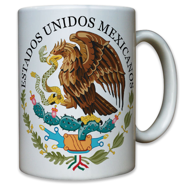 Seal of Mexico Mexikaner Segler Seefahrer Wappen Emblem Estados - Tasse #10484 T