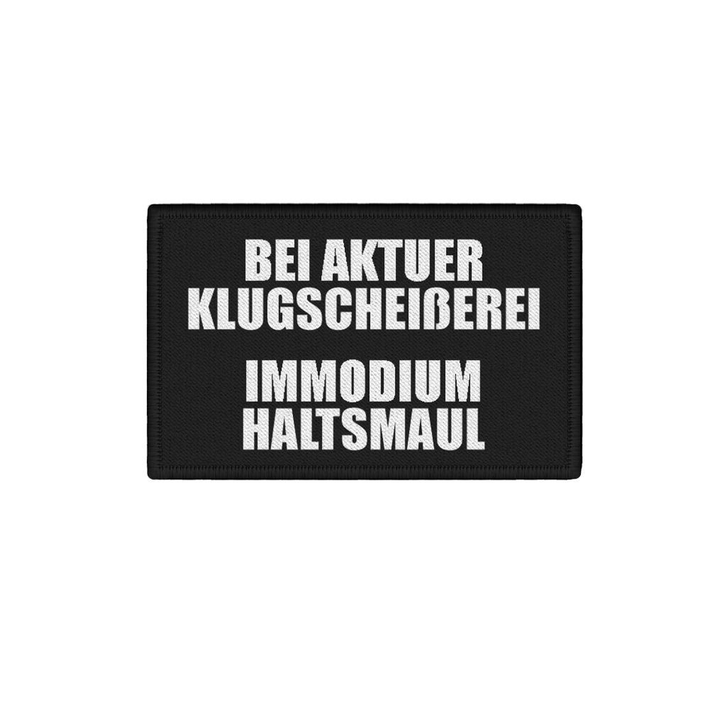 Patch for acute smartassing Immodium holding mouth Fun Humor 7.5x4.5cm # 34254