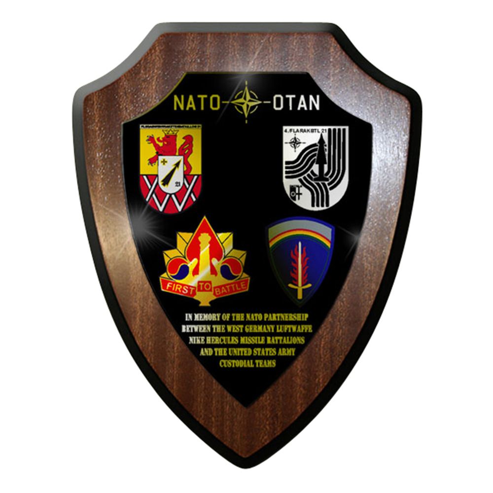 Wappenschild / Wandschild / Wappen -Flarakbtl 21 Usareur Nato Hercules 5th #7791
