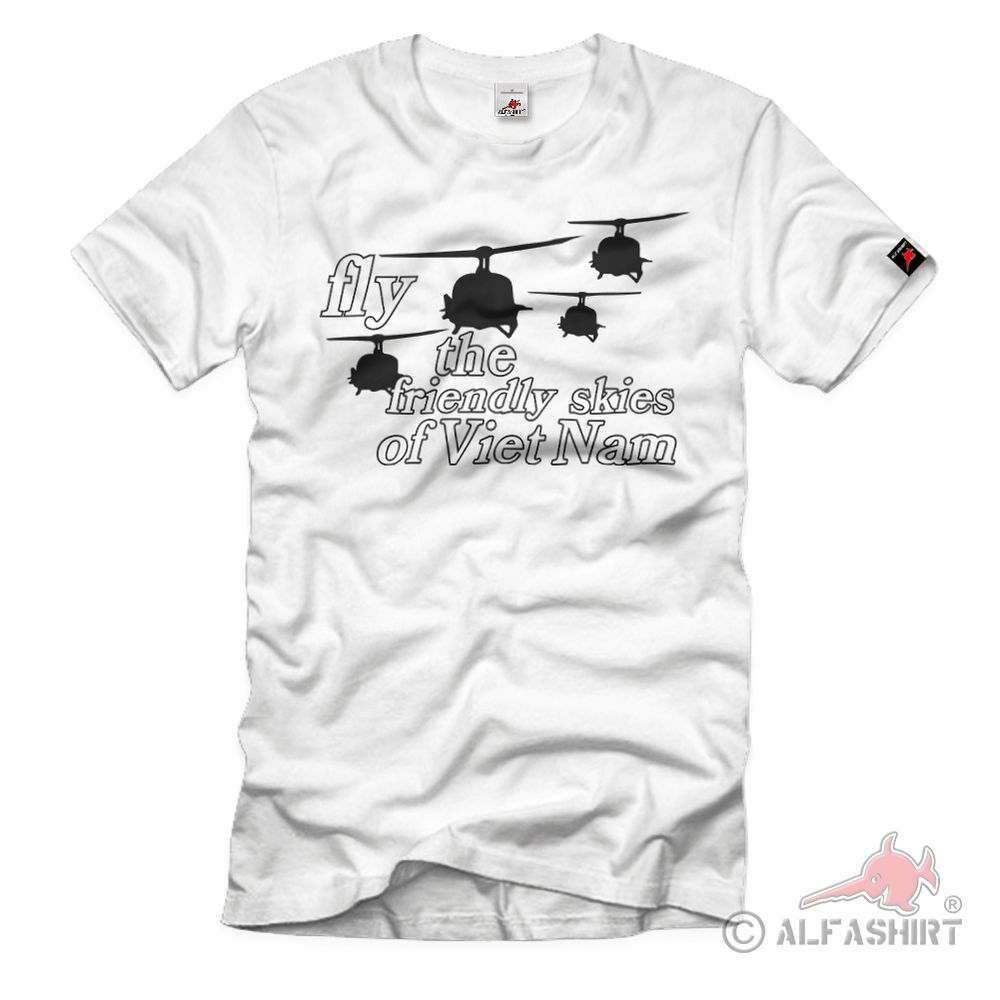 Fly The Friendly Skies of Viet Nam Vintage Rare 70's T-Shirt#39778