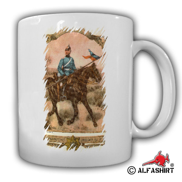 Soldat Preußischer Dragoner Pferd Armee Pickelhaube Ross - Tasse #16916
