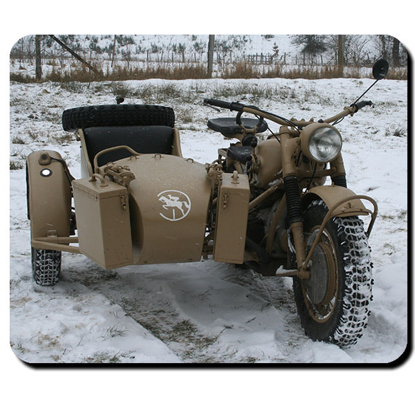R 75 Motorrad Beiwagen Gespann schwere Gelände Maschine KS 750 - Mauspad #9387