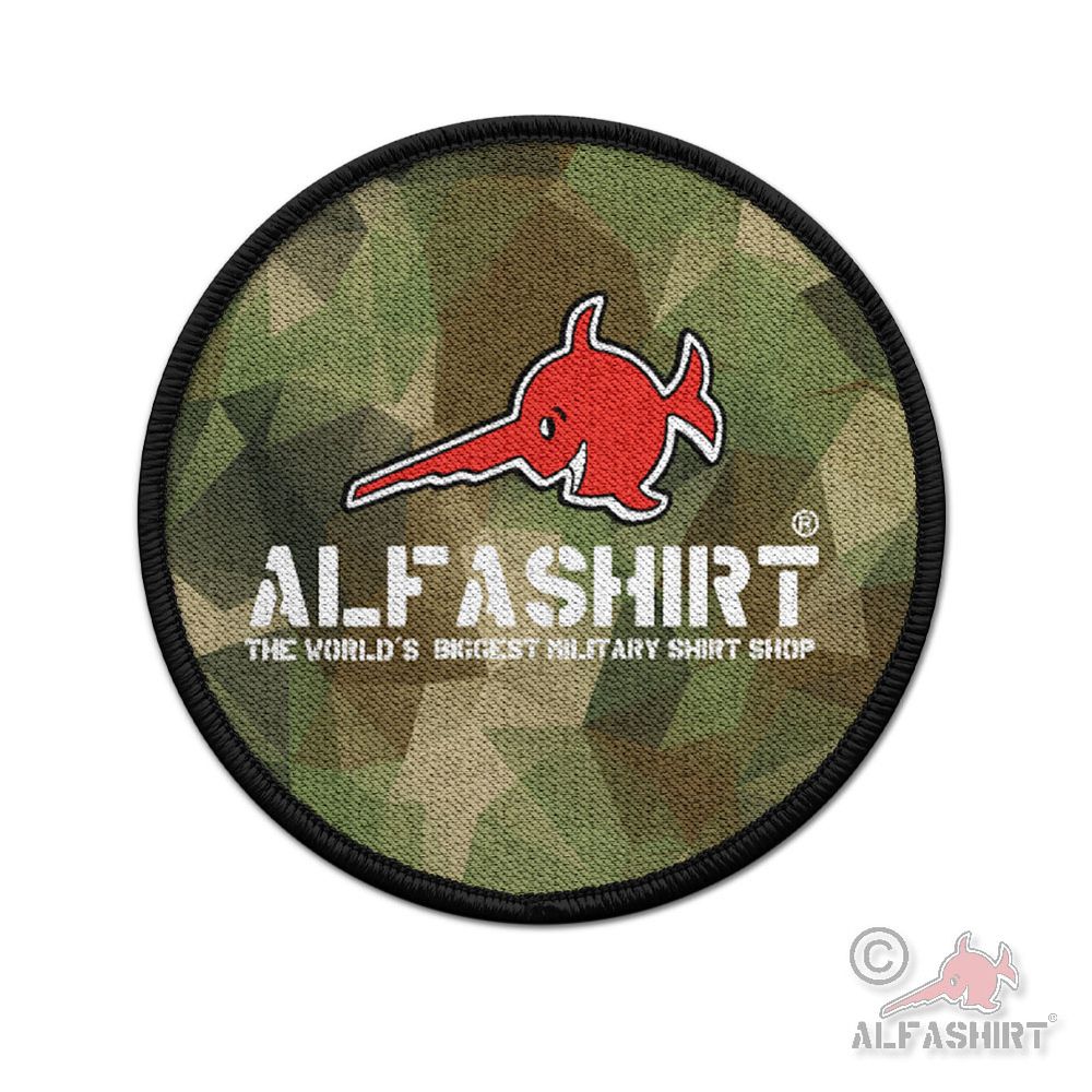Patch 75mm Alfashirt Alfa Merch Merchandise Fan Tarn BW Military Shirt #45308