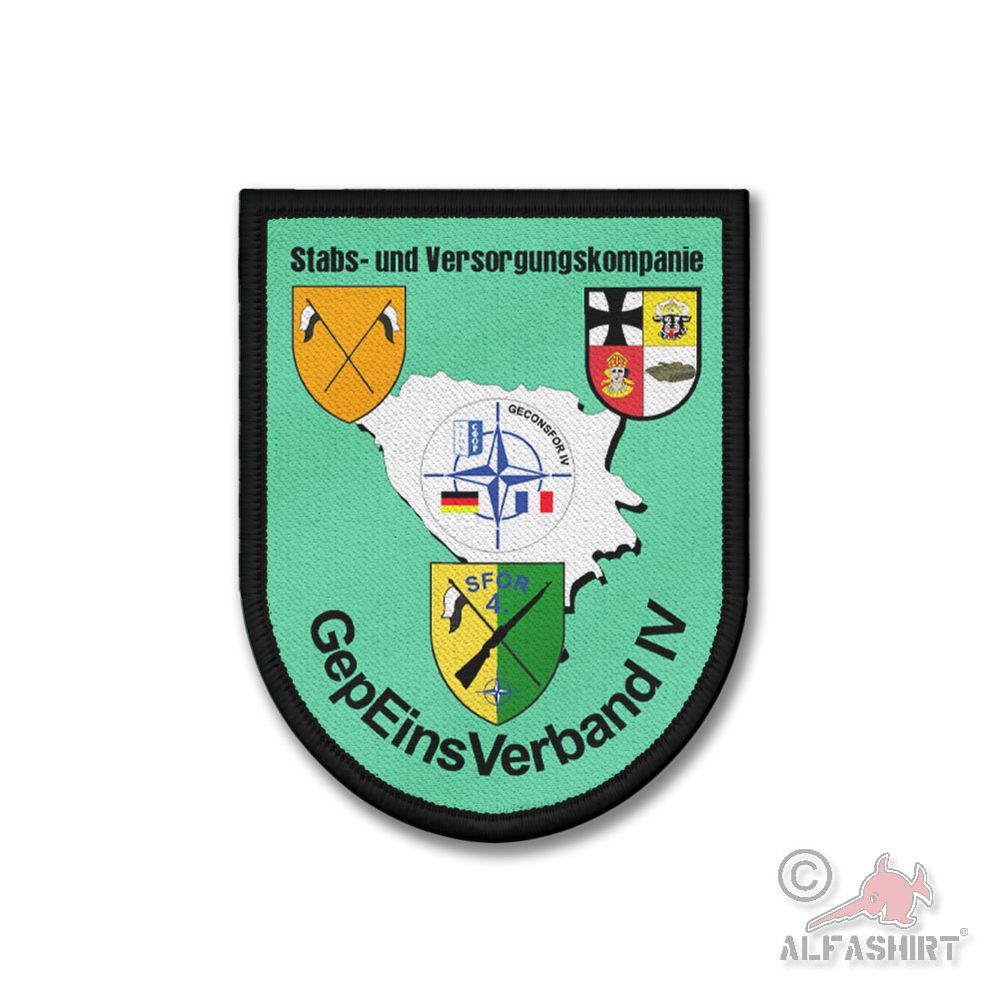 Patch 9x7cm GepEinsVerband IV Stabskompanie Versorgungskompanie #45344