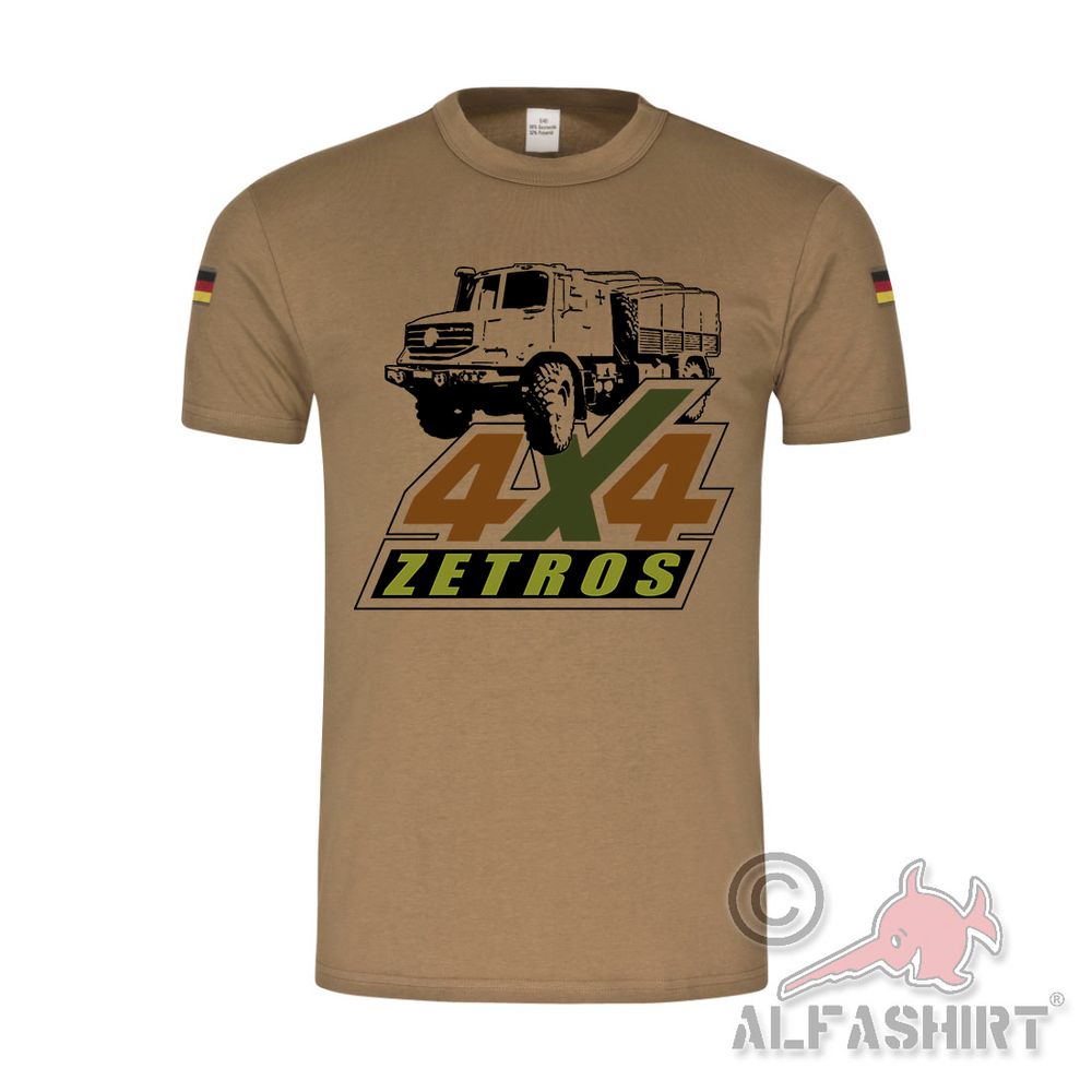 BW Tropen Zetros 5t 4x4 GTF LKW Bundeswehr Kraft-Fahrer T-Shirt#40296