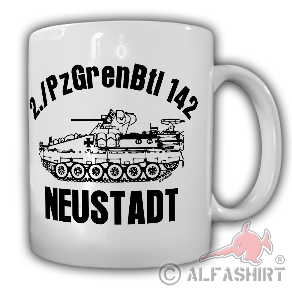 2 PzGrenBtl 142 Neustadt Panzergrenadierbataillon BW Heer Einheit - Tasse #27135