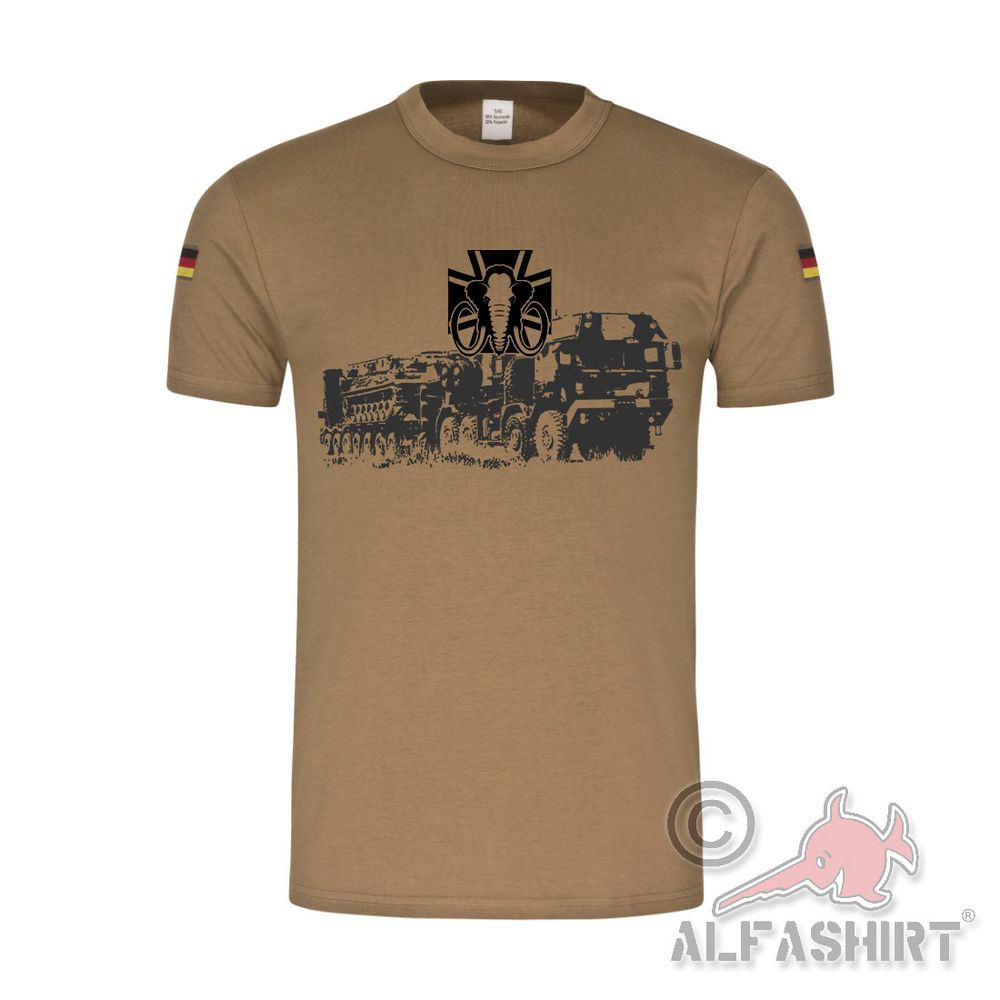 BW Tropen Schwerlasttransporter Mammut Bundeswehr SLT T-Shirt #40302