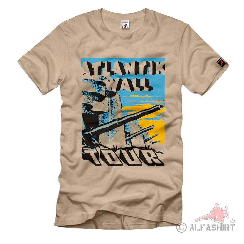 Atlantic Wall Tour Bunker Museum Normandy Coast History D-Day T-Shirt #40562