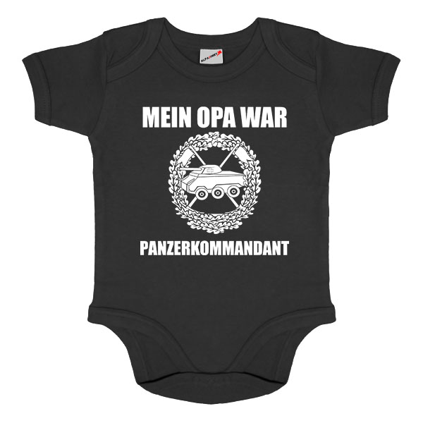 Baby romper My grandpa was a tank commander, tank reconnaissance company # 38738