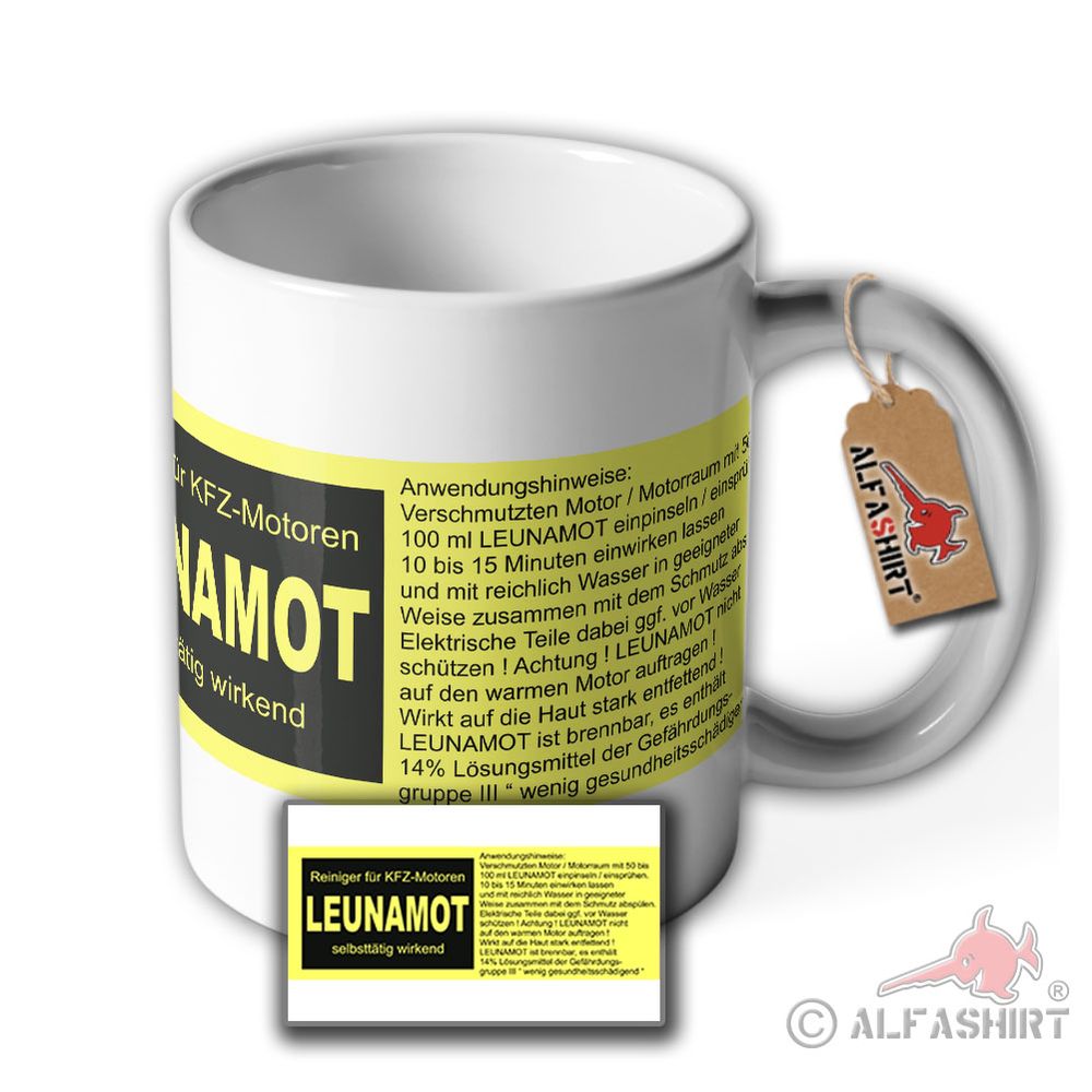 Mug LEUNAMOT DDR cleaner for car engines self-acting Ostalgie #45906